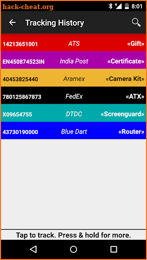 Courier Tracker »Pro« screenshot