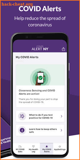 COVID Alert NY screenshot
