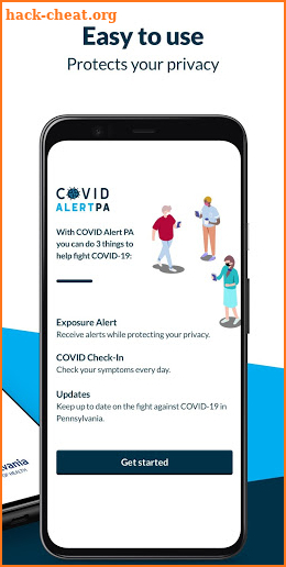 COVID Alert PA screenshot