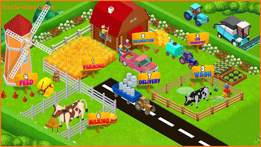 Cow Dairy Farm Manager: Village Farming Games screenshot