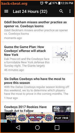 Cowboys News Feed SS screenshot
