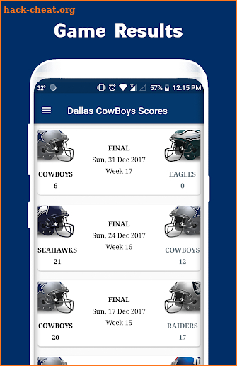CowBoys Schedule & Scores screenshot