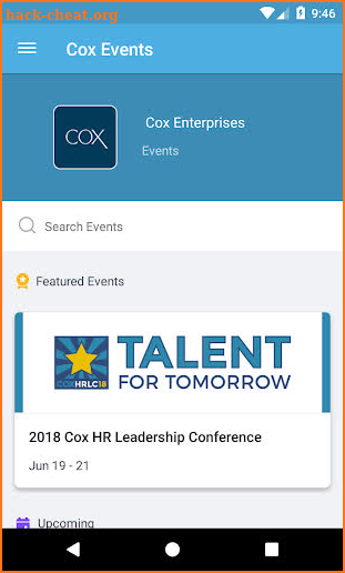 Cox Enterprises Events screenshot