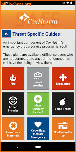 CoxHealthSAFE screenshot