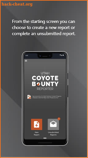 Coyote Bounty Reporter screenshot