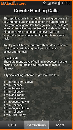 Coyote Hunting Calls screenshot