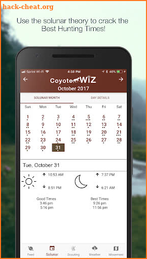 Coyote Wiz: Hunting Prediction, Weather & Scouting screenshot