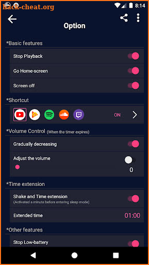 Cozy Timer - Sleep timer for comfortable nights screenshot