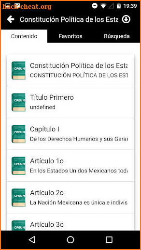 CPEUM 2019 - Constitucion Politica de México screenshot