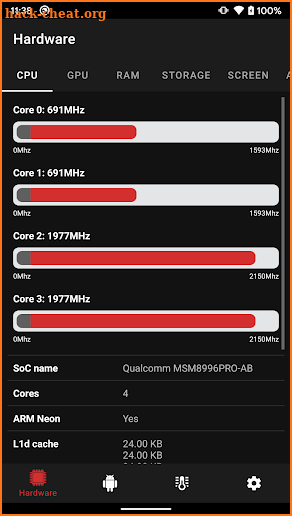 CPU Info (open-source) screenshot