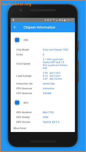 CPU Information : View your Device Info in 3D VR screenshot
