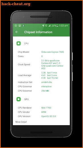 CPU-Z : Full system info & Hardware & Device Info screenshot