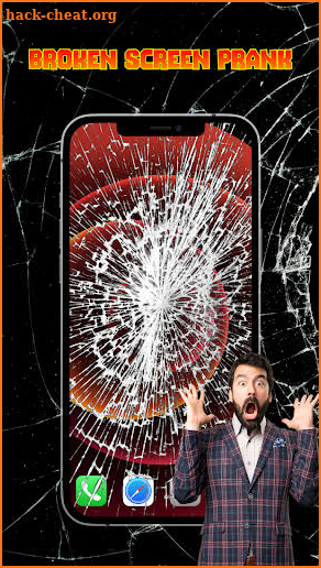 Cracked Screen with Time Bomb screenshot