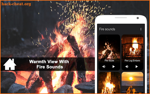 Crackling Fire Sounds: Relaxing Fireplace HD screenshot