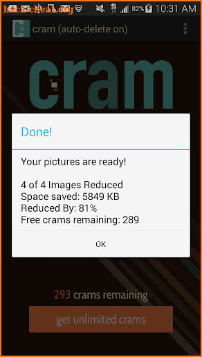 Cram - Reduce Pictures screenshot