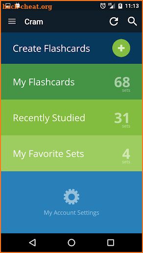 Cram.com Flashcards screenshot