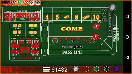 Craps Trainer Free screenshot