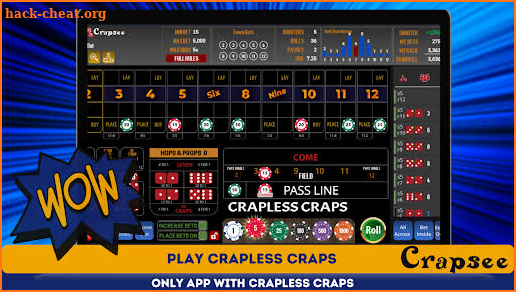CRAPSEE - THE CRAPS GAME APP screenshot