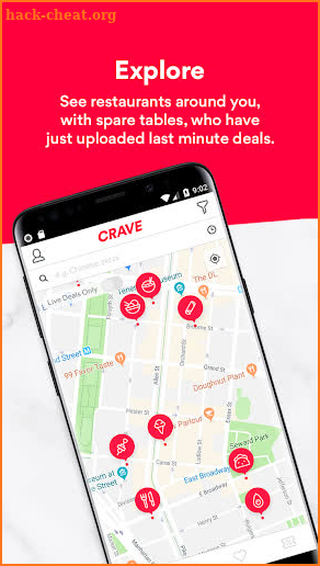 Crave - Live Restaurant Deals & Exclusive Offers screenshot