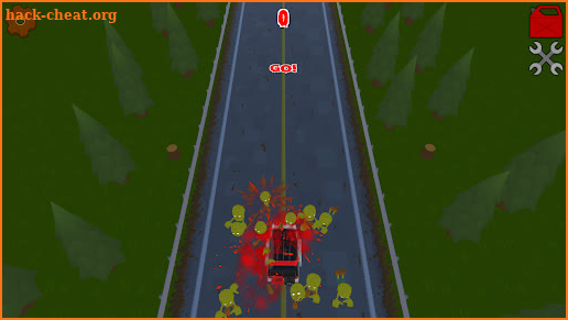 Crazy Car Hit the Zombies screenshot