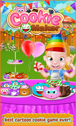 Crazy Cartoon Cookies-Sweet Dessert Food Maker Fun screenshot
