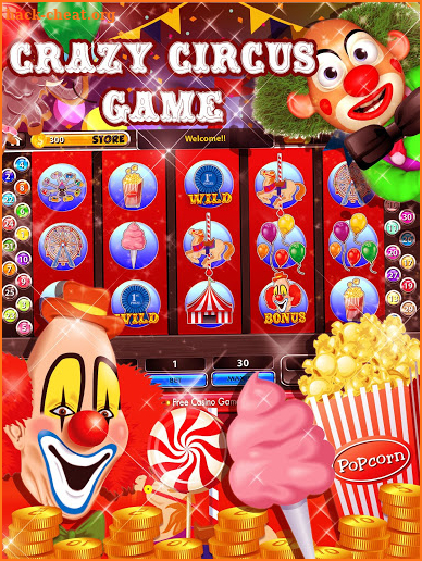 Crazy Circus Party Slots screenshot