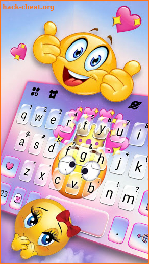 Crazy Face Emoji Keyboard Background screenshot