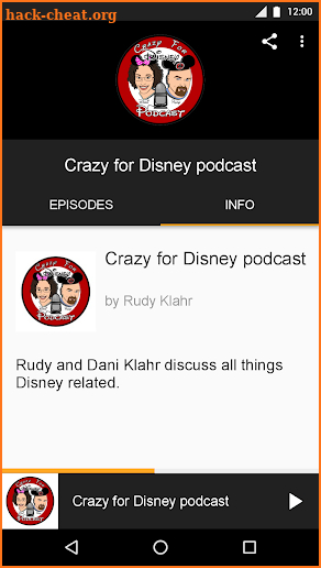 Crazy for Disney podcast screenshot