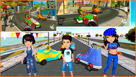 Crazy Fun Race 3D Super Hero Team Racing screenshot