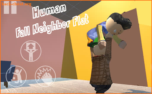 Crazy Human Fall Neighbor Flat Mod screenshot