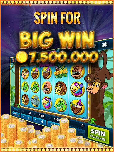 Crazy Monkey VIP Slot Machine screenshot