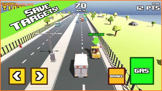 Crazy Road: Ambulance screenshot