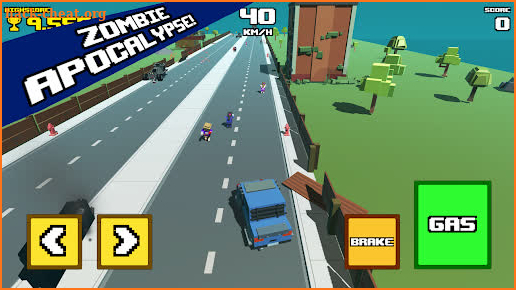 Crazy Road: Cars vs Zombies screenshot