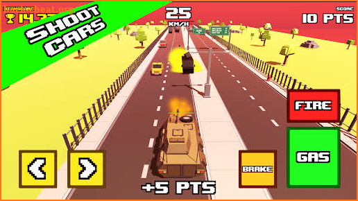 Crazy Road: Tank Rampage screenshot