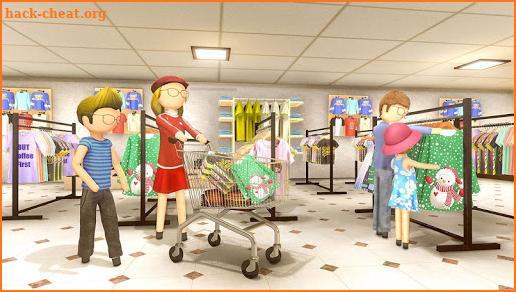 Crazy Stickman Shopping Mall - Supermarket Games screenshot