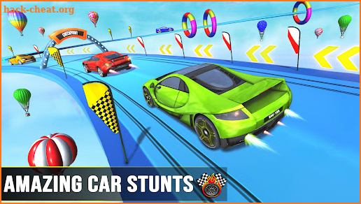Crazy Superhero Car Stunts - Mega Ramps Car Races screenshot