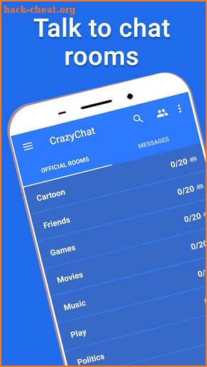 CrazyChat - Online Chat Rooms! screenshot