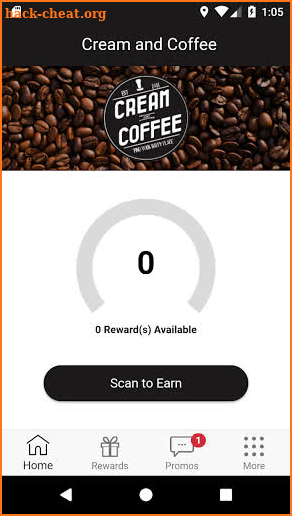 Cream and Coffee Rewards screenshot