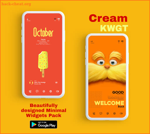 Cream KWGT screenshot
