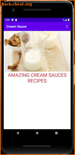 Cream Sauce recipes screenshot