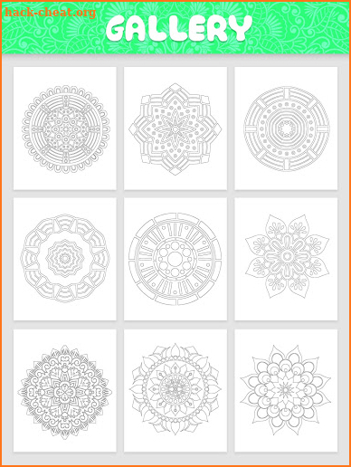 Create Mandala Coloring Book Paint Art screenshot