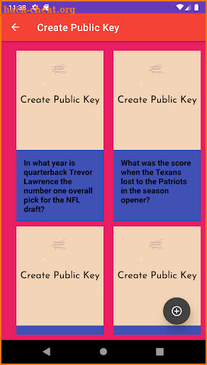 Create Public Key screenshot