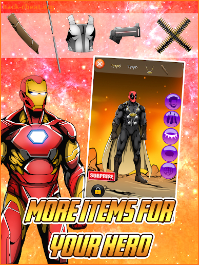 Create your Own Avenger Infinity Wars Hero screenshot