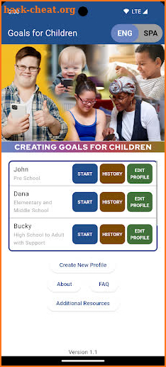 Creating Goals for Children screenshot