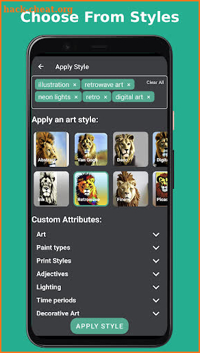 CreativeArt - AI Art Generator screenshot