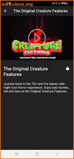 Creature Features Network screenshot