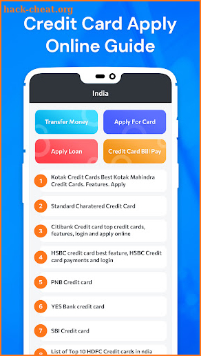 Credit Card Apply Online Guide screenshot