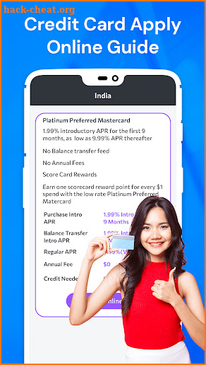 Credit Card Apply Online Guide screenshot