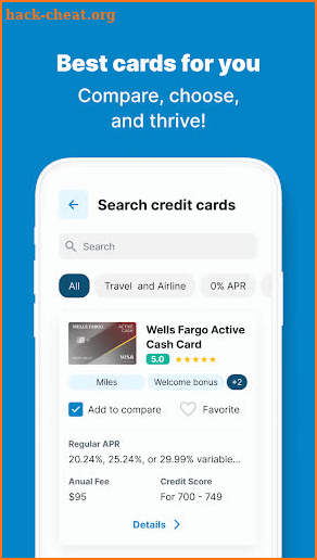Credit Card Finder screenshot
