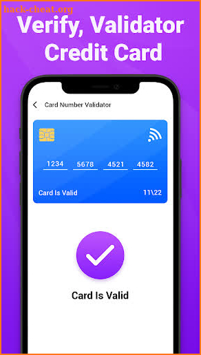 Credit card Number Validator screenshot